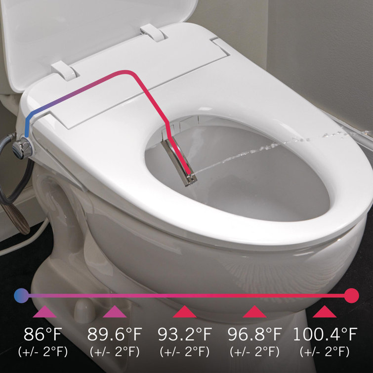 Refresh Ultimate White Elongated Electric Bidet Toilet Seat