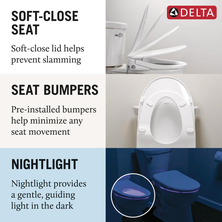 Refresh Ultimate White Elongated Electric Bidet Toilet Seat