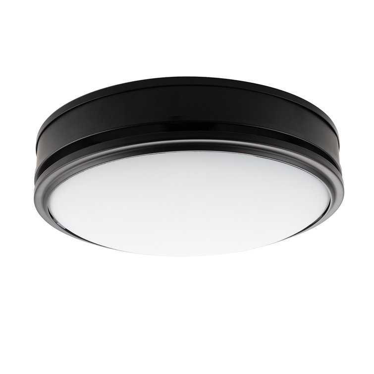 Matte Black Round LED Ceiling Mount Exhaust Fan