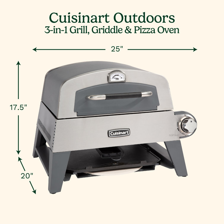 Cuisinart Stainless Steel Outdoor Gas Pizza Oven