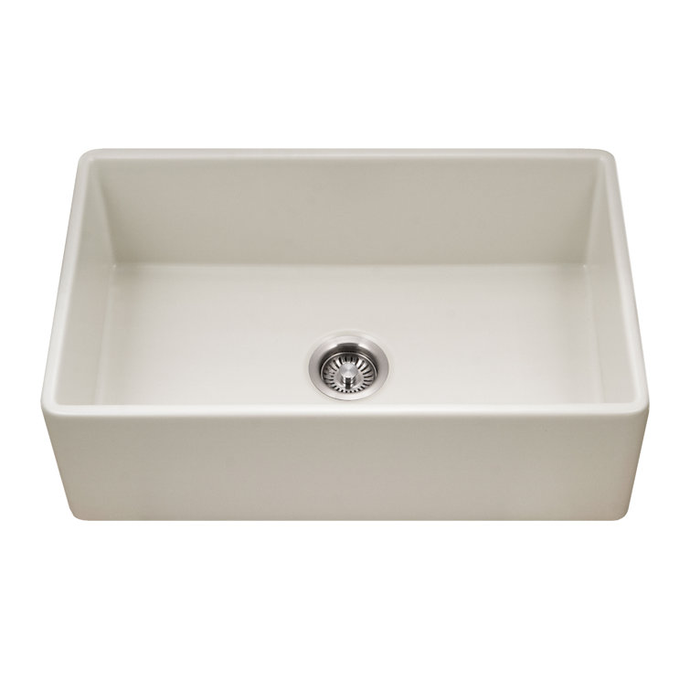 Biscuit Fireclay 30" Single Bowl Farmhouse Kitchen Sink