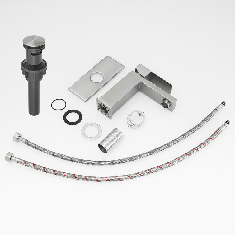 Brushed Nickel Single Handle Stainless Steel Bathroom Faucet