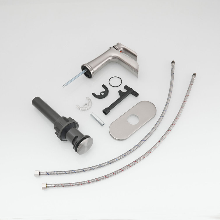 Brushed Nickel Single Handle Stainless Steel Bathroom Faucet