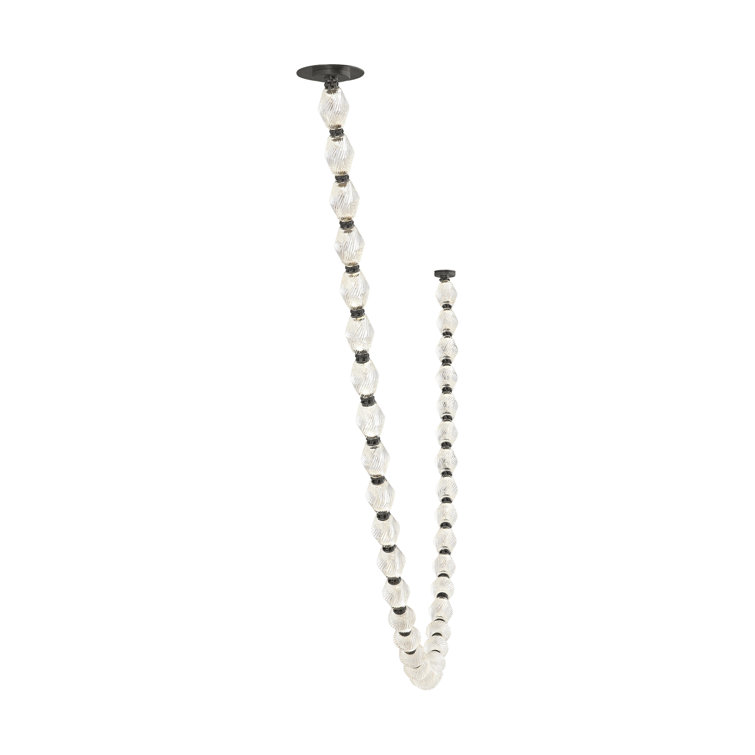 Collier Dark Bronze and Crystal LED Chandelier