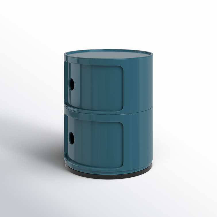 Kartell Componibili by Anna Castelli Ferrieri - Blue Modular Storage Unit, 2 Compartments