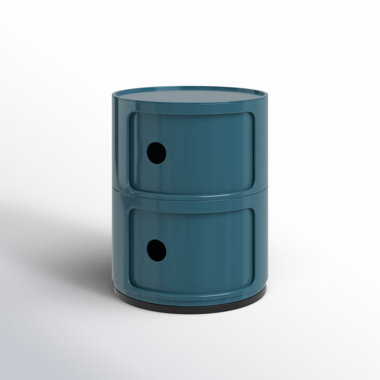 Kartell Componibili by Anna Castelli Ferrieri - Blue Modular Storage Unit, 2 Compartments