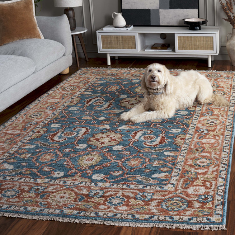 Hand-Knotted Gray Wool 10' x 14' Oriental Area Rug