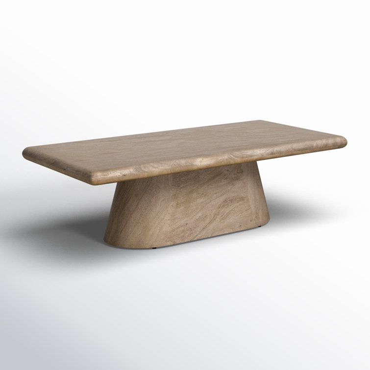 Brie Natural Acacia Wood Rectangular Coffee Table