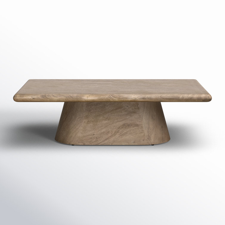 Brie Natural Acacia Wood Rectangular Coffee Table