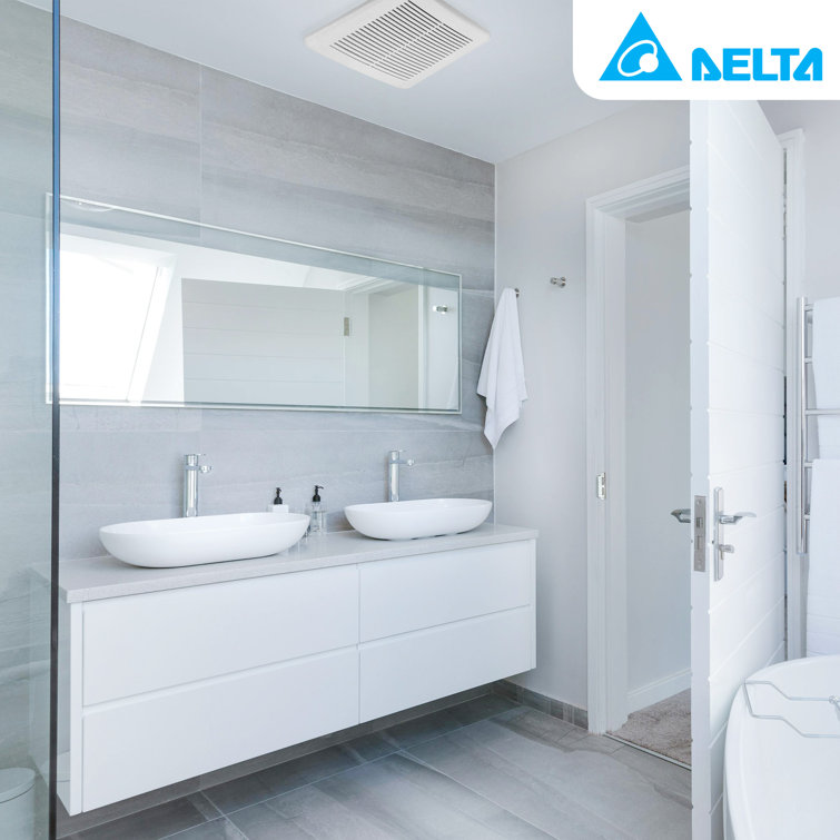 Delta Breez White Adjustable Speed Ceiling Mount Exhaust Fan