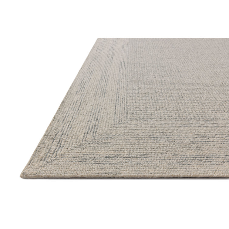 Amber Lewis Ivory and Sky Hand-Tufted Wool Area Rug