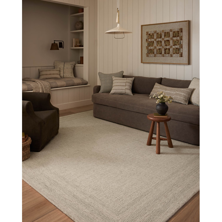 Amber Lewis Ivory and Spa Hand-Tufted Wool Area Rug
