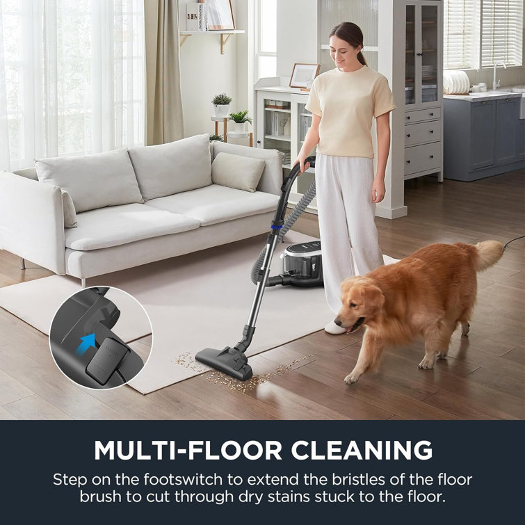 Eureka Silver Bagless Canister Vacuum with HEPA Filter for Pets