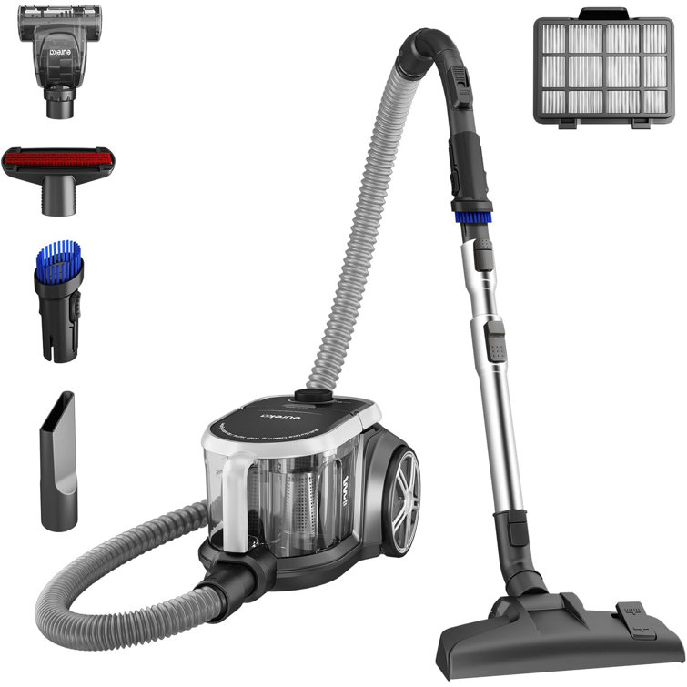 Eureka Silver Bagless Canister Vacuum with HEPA Filter for Pets
