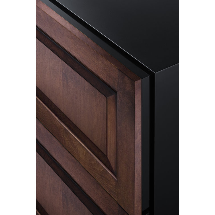 36" Wide Panel Ready 2-Drawer All-Refrigerator in Dark Wood Finish