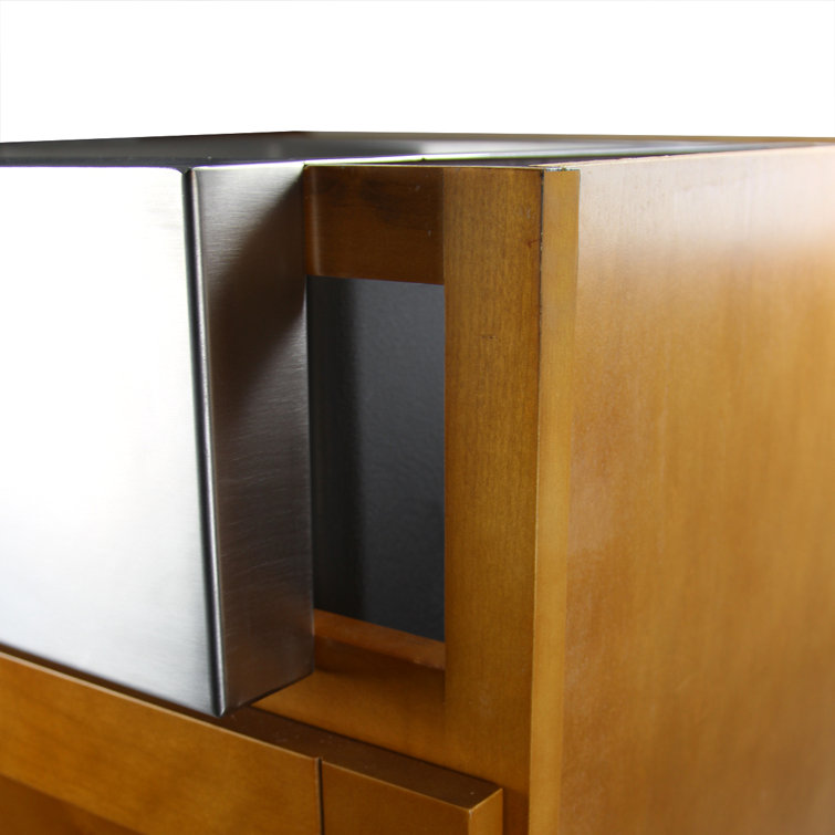 Pro Series 32.5'' Brushed Stainless Steel Farmhouse Sink