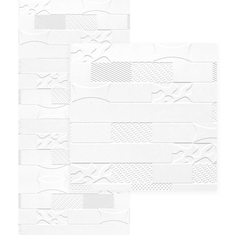 Versatile 4ft x 8ft Gloss White Textured PVC Wall Panels