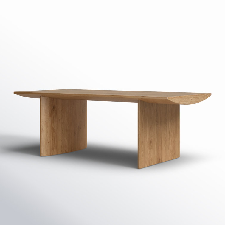 Contemporary Warm Grey-Brown Oak Veneer Rectangular Dining Table