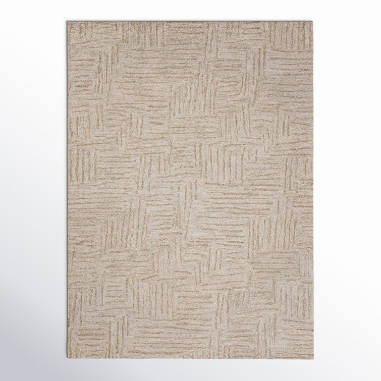 Polly Smoke and Sand Hand-Tufted Wool Area Rug 8'-6" x 11'-6"