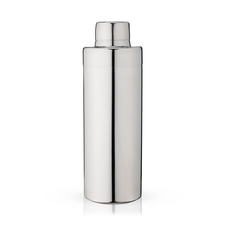 Viski Element Stainless Steel 24oz Cocktail Shaker with Strainer