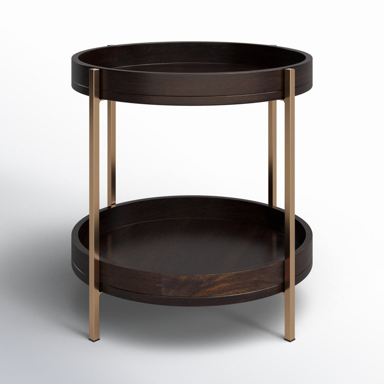 Damirra Round Wood & Metal 94" Side Table