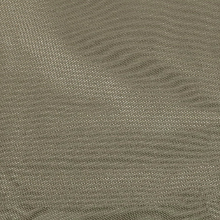 Khaki Heavy-Duty Weather-Resistant Round Fire Pit Cover with Drawstring Closure