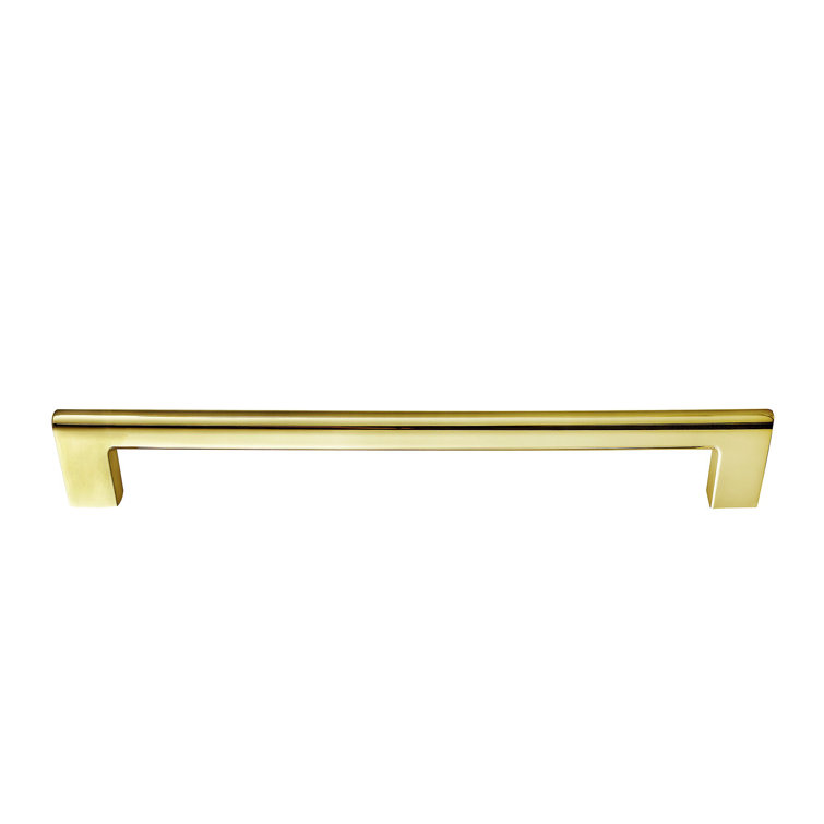 Vail 10-inch Polished Gold Rectangular Bar Pull