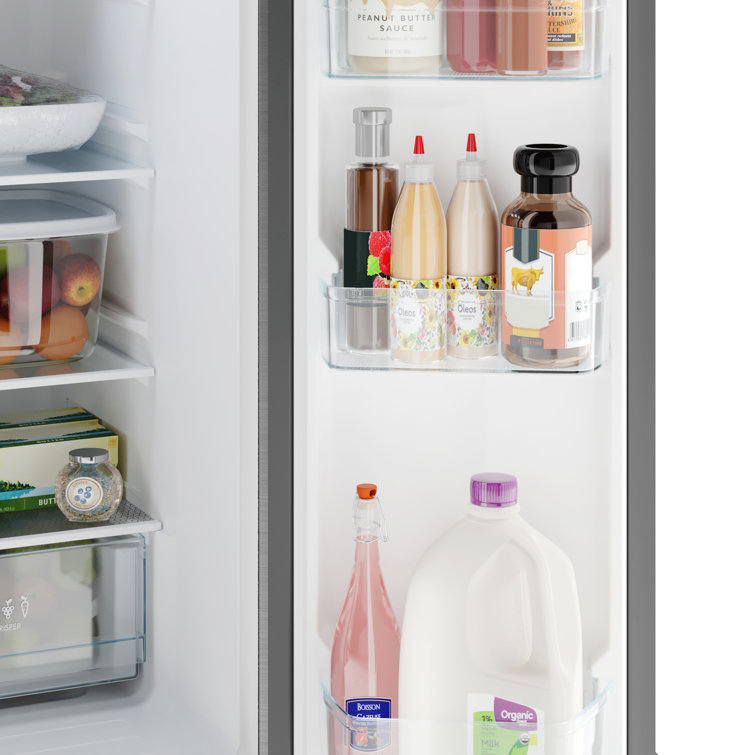 Stainless Steel Compact French Door Refrigerator with Ice Maker