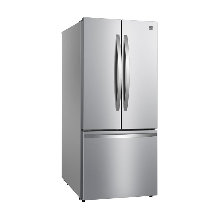 Stainless Steel Compact French Door Refrigerator with Ice Maker