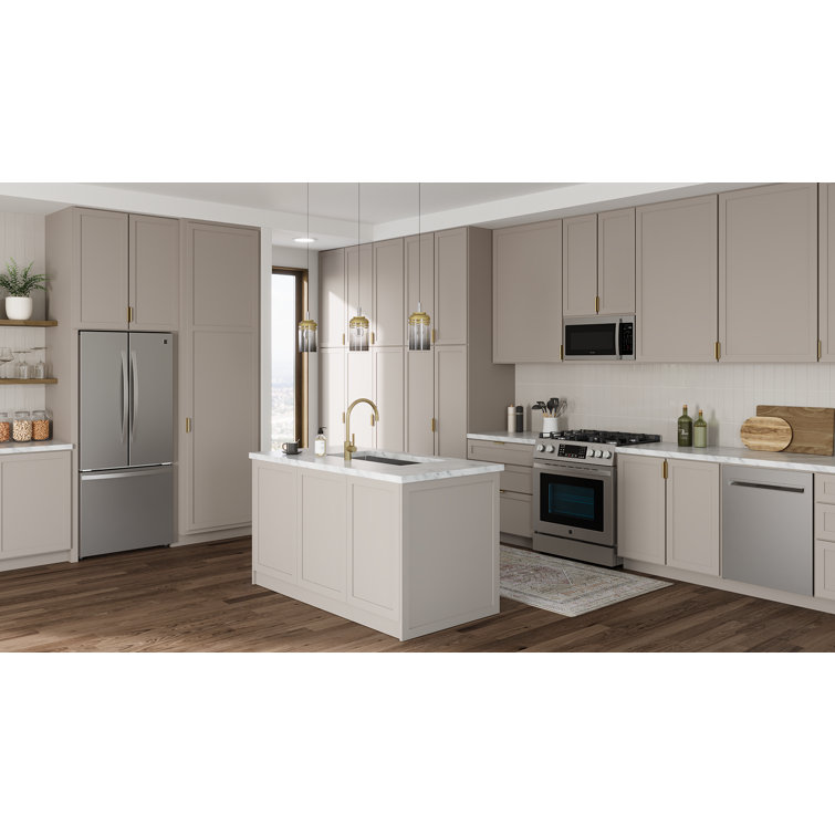 Stainless Steel Compact French Door Refrigerator with Ice Maker