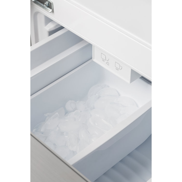 Stainless Steel Compact French Door Refrigerator with Ice Maker