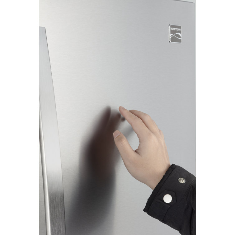 Stainless Steel Compact French Door Refrigerator with Ice Maker