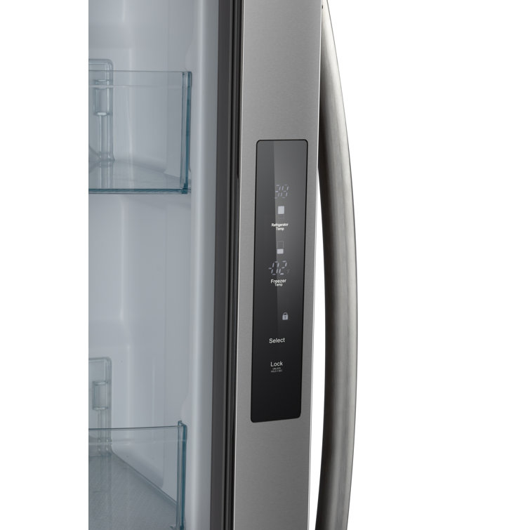 Stainless Steel Compact French Door Refrigerator with Ice Maker