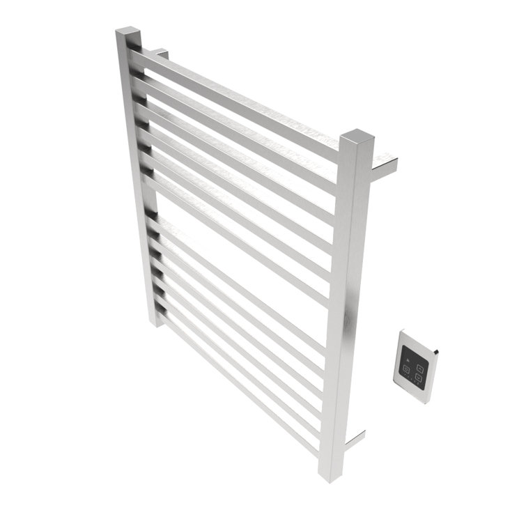 Polished Nickel Modern Wall Mount Electric Towel Warmer