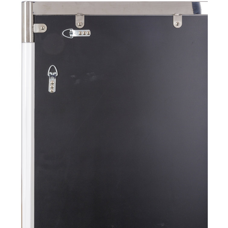 Kyle Rectangular Wood and Metallic Accents Wall Mirror