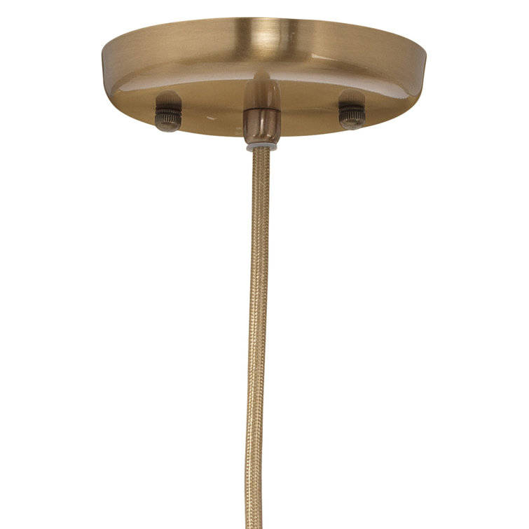 Sophia Mini Globe LED Pendant with Clear Glass and Brass Finish