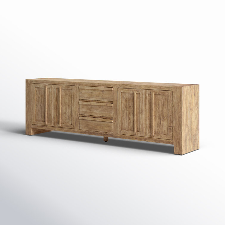 Briarbrook 94'' Distressed Light Pine Sideboard
