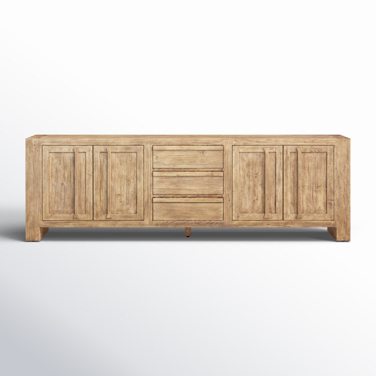 Briarbrook 94'' Distressed Light Pine Sideboard