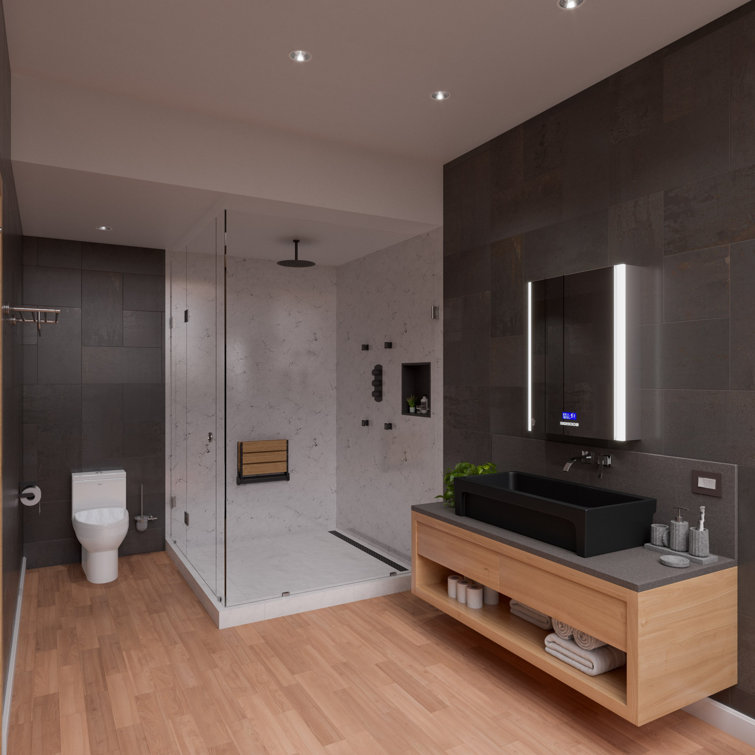 Polished Chrome Wall Mounted Single Lever Bathroom Faucet
