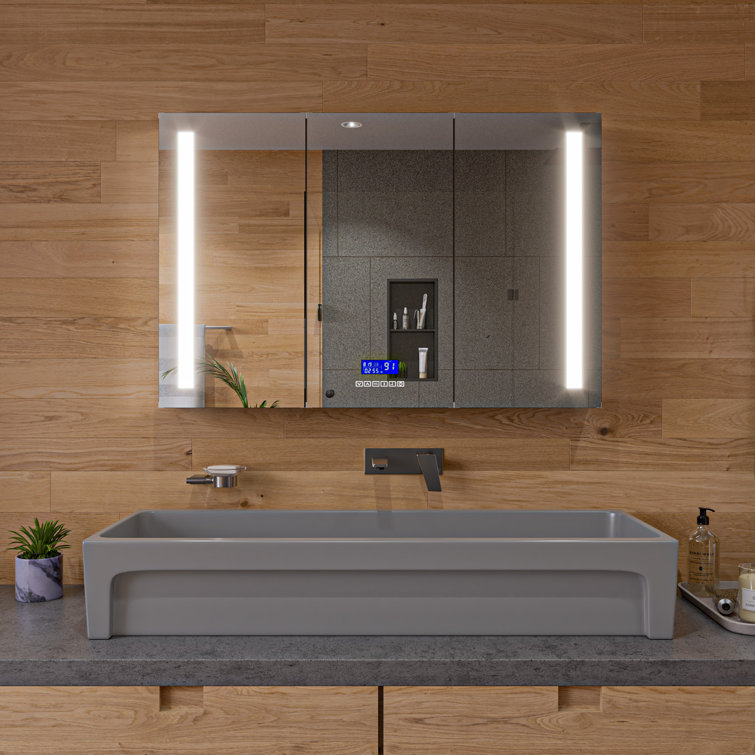 48" Matte Gray Ceramic Undermount Vessel Sink