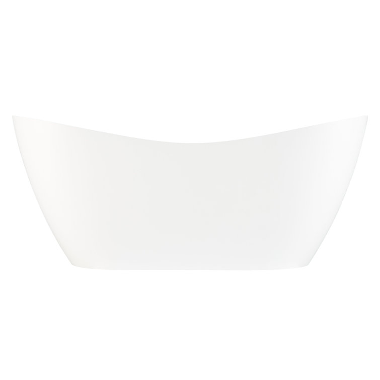 Sheba 67" White Resin Freestanding Soaking Tub