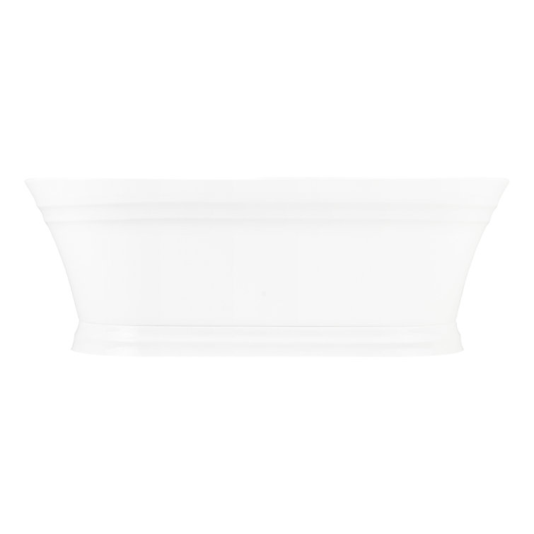 Odenwald 67" White Acrylic Oval Soaking Tub