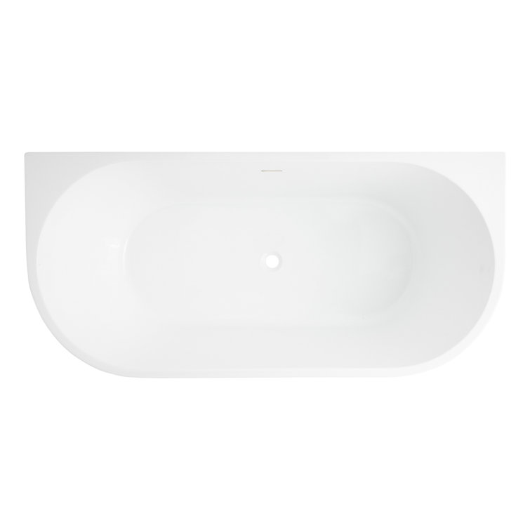 Arrington 59" White Acrylic Freestanding Soaking Tub