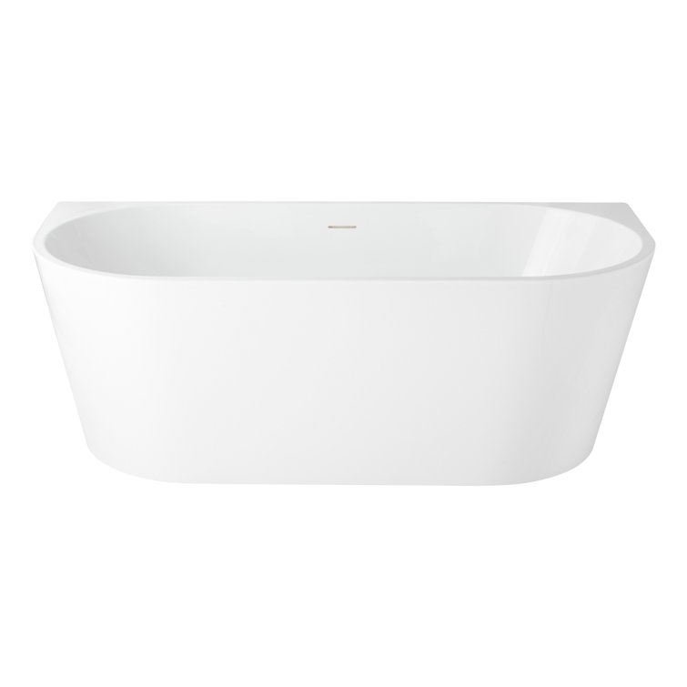 Arrington 59" White Acrylic Freestanding Soaking Tub