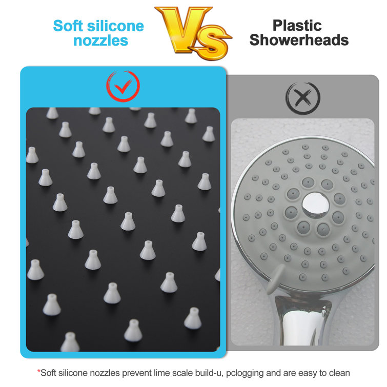 10 Inch Matte Black Stainless Steel Square Rain Shower Head