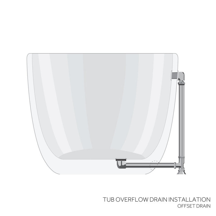 Brayden 68" White and Stainless Steel Cast Iron Freestanding Tub