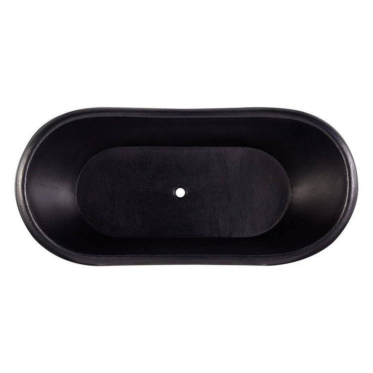 Raye 71" Antique Black Copper Freestanding Soaking Tub
