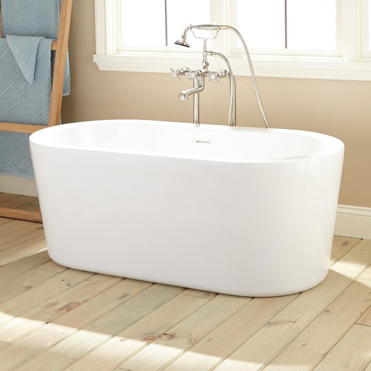 Boone 51" White Acrylic Freestanding Bathtub