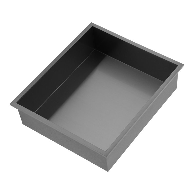 Black Stainless Steel Shower Wall Niche with Anti-Water Slope