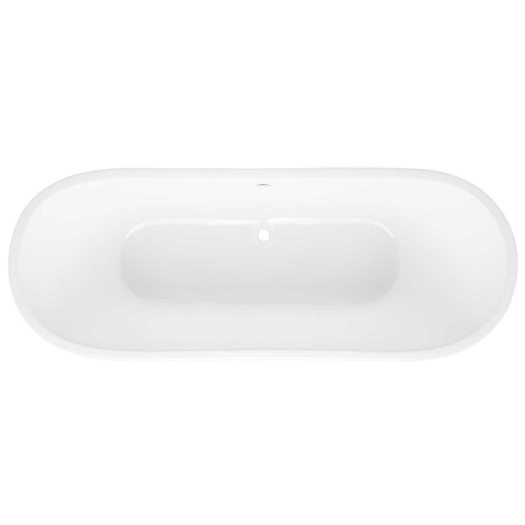 Kateryn 67" Slate Blue Cast Iron Freestanding Soaking Tub